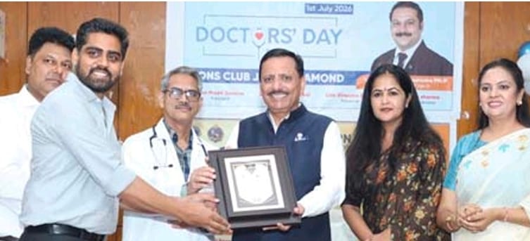 CA Abhinav Lodha being honoured by Lions Club Jaipur Diamond on CA Day, 1 July 2026